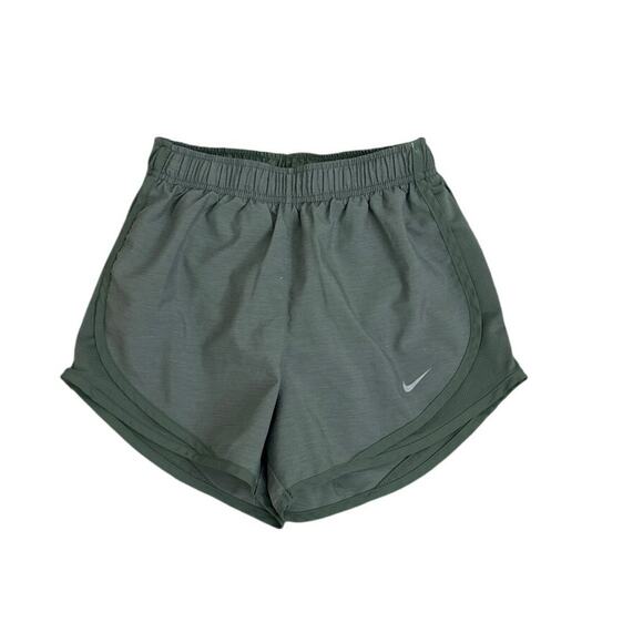 Nike Dri Fit Sage Green Lined Athletic Running Gym Shorts Size Women's XS - Picture 1 of 3